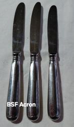 Bestek BSF Acron messen dikke handvatten relief hartjes, Ophalen of Verzenden, Gebruikt, Rvs of Chroom