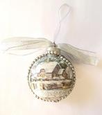 kerstbal kerstbal met winterse afbeelding, Ophalen of Verzenden, Nieuw