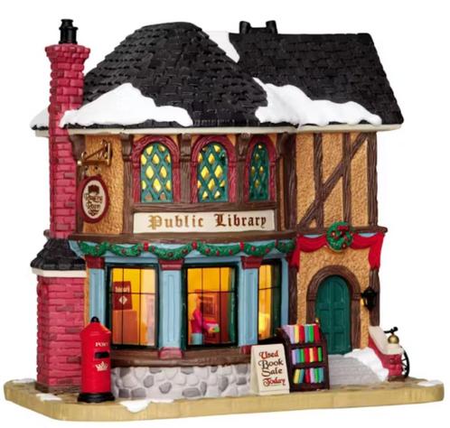 Lemax Public Library, Diversen, Kerst, Zo goed als nieuw, Ophalen of Verzenden