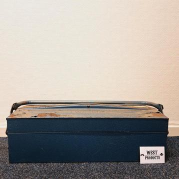 Vintage Gereedschapskist/Transportkoffer | Metaal | Blauw