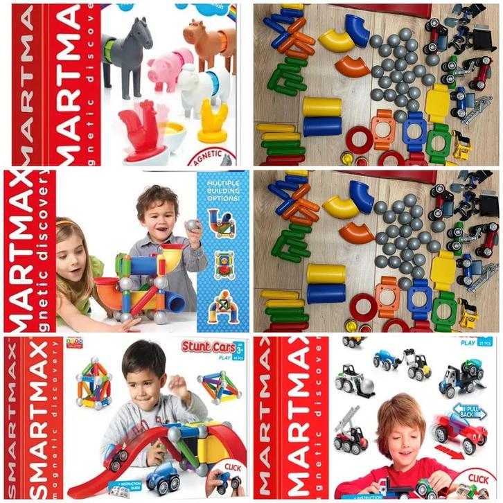 SmartMax magnetisch constructiespeelgoed – grote mix set, Kinderen en Baby's, Speelgoed | Bouwstenen, Zo goed als nieuw, Ophalen of Verzenden