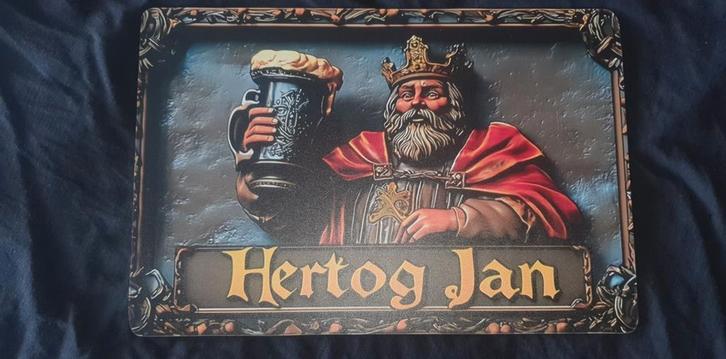 Prachtig Hertog Jan wandbord, perfect voor de mancave, bar., Verzamelen, Biermerken, Nieuw, Reclamebord, Plaat of Schild, Hertog Jan