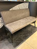 SHOWROOM EETKAMERBANK DE ALLERLAATSTE ZSM AFHALEN CHEFMEUBEL, Huis en Inrichting, Stoelen, Ophalen, Nieuw, Leer, Grijs