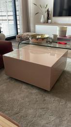 HK Living Mirrorblock Salontafel, Huis en Inrichting, Tafels | Salontafels, Ophalen, Gebruikt, 50 tot 100 cm, Glas