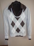 Leuk truitje / trui met blouse van Esprit maat XS, Ophalen of Verzenden, Zo goed als nieuw, Maat 34 (XS) of kleiner, Grijs
