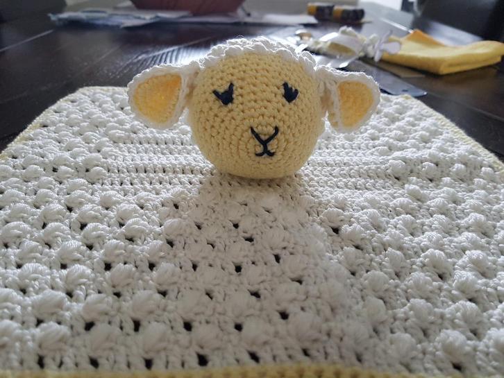 Set doekje speenkoord knuffeldoekje lammetje schaap tut , Kinderen en Baby's, Kraamcadeaus en Geboorteborden, Nieuw, Kraamcadeau