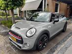 Mini 2.0 S Cooper Cabrio 2016 Grijs - Lederen bekleding, Auto's, Mini, Voorwielaandrijving, 1998 cc, Cabriolet, 4 stoelen