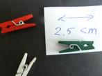 Wasknijpertjes voor hobby / poppenhuis., Verzenden, Nieuw