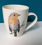 Hele mooie beker met roodborstje, Keramiek, Ophalen of Verzenden, Zo goed als nieuw, Overige stijlen