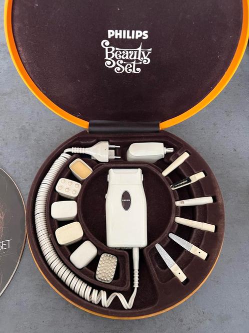 Vintage Philips Beauty set pedicure manicure, Sport en Fitness, Gezondheidsproducten en Wellness, Zo goed als nieuw, Ophalen of Verzenden