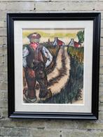 PAUL VANHEE (1947), De Wegel. Acryl. 62/72 cm., Antiek en Kunst, Kunst | Schilderijen | Klassiek, Ophalen