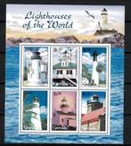 grenada pf blok vuurtorens lighthouses gebouwen architectuur, Ophalen of Verzenden, Postfris, Plaats of Gebouw