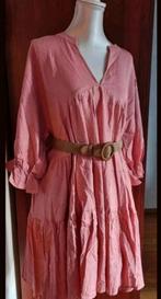Nieuwe Roze linnen jurk M/L Copperose meid in the city, Maat 38/40 (M), Nieuw, Ophalen of Verzenden, Roze