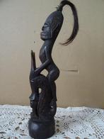 Afrikaans beeld mythologisch houten voorouderbeeld 24cm 1960, Antiek en Kunst, Ophalen of Verzenden