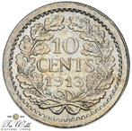 Nederland 10 Cent 1913, Postzegels en Munten, Munten | Nederland, Zilver, Koningin Wilhelmina, 10 cent, Ophalen of Verzenden