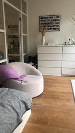 Fauteuil karwei beige design, Huis en Inrichting, Fauteuils, Ophalen of Verzenden, Zo goed als nieuw