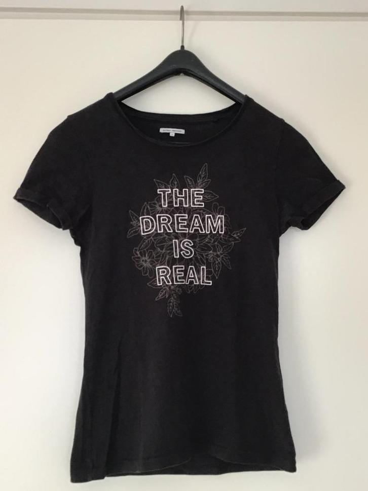 Zwarte top met korte mouw. Merk Distrikt Norrebro. Maat S., Kleding | Dames, Tops, Gedragen, Maat 36 (S), Zwart, Korte mouw, Ophalen of Verzenden