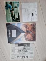 1997 titanic pers pakket ticket krant 1912 foto perskit, Ophalen of Verzenden, Foto of Kaart