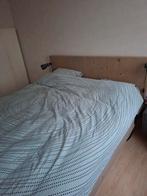 Steigerhouten Bed 180x210 - Tweepersoons, Ophalen, 210 cm, Steigerhout, Tweepersoons