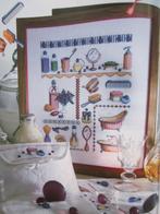 Borduur telpatroon Klassieke badkamer accessoires, Ophalen of Verzenden, Nieuw, Handborduren, Patroon