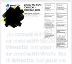 Q music foute feest in de maassilo Rotterdam, Tickets en Kaartjes, Drie personen of meer