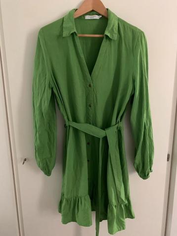 Groen linnen/viscose jurk, Costes, maat L beschikbaar voor biedingen