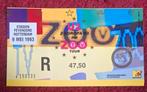 U2- zooropa tv tour 1993 concert ticket 9 mei, Verzenden, Zo goed als nieuw, Foto of Kaart