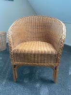 Rieten stoelen, Huis en Inrichting, Stoelen, Ophalen, Gebruikt, Twee, Bruin