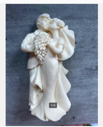 Bruiloftsfeest Beeld Bruid en Bruidegom - 14 cm Polyresin beschikbaar voor biedingen