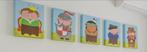 Handgeschilderde kinderlijstjes - 5 stuks, Ophalen, Zo goed als nieuw