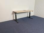 16 x Bureau Gispen (slinger), eiken blad, 160 x 80 cm., Huis en Inrichting, Bureaus, Ophalen, In hoogte verstelbaar, Gebruikt