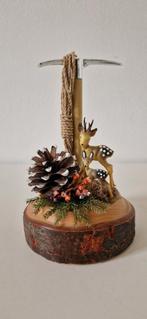 Tirol vintage beeldje skihut hertje bambi zwitzerland kitsch, Verzamelen, Ophalen of Verzenden, Huis en Inrichting