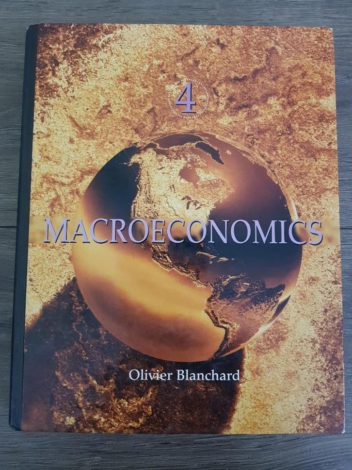 Boek : Macroeconomics -- Olivier Blanchard -- 4e editie, Boeken, Studieboeken en Cursussen, Zo goed als nieuw, HBO, Beta, Ophalen of Verzenden