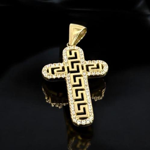 Prachtig Gouden Kruis - 14 karaat, Sieraden, Tassen en Uiterlijk, Kettinghangers, Nieuw, Goud, Kruis of Symbool, Ophalen of Verzenden