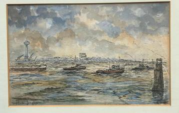 Marinus de Jongere (1912-1976) ingekleurde druk, gesigneerd beschikbaar voor biedingen