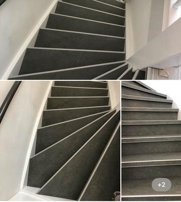 Actie traprenovatie met marmoleum  beschikbaar voor biedingen