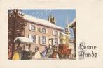 KERST DORP KOETS UIT 1955 ZEER MOOIE OUDE KAART KH909, Ophalen of Verzenden, 1940 tot 1960, Gelopen, Feest(dag)