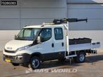 Iveco Daily 50C17 3,0L Automaat 170PK HIAB 017T-2 DC Open la, Auto's, Bestelauto's, Automaat, Euro 5, Stof, Gebruikt