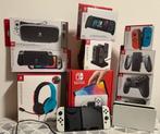 Nintendo Switch Oled + vele accesoires en spellen, Switch OLED, Met games, Ophalen of Verzenden, Zo goed als nieuw