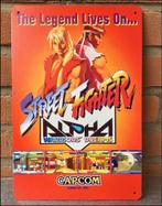 STREET FIGHTER 2 ALPHA Metalen bord poster Retro Arcade, Spelcomputers en Games, Verzenden, Nieuw