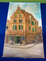 J.M. Regoort Stadsgezicht Schilderij 1966, Ophalen of Verzenden