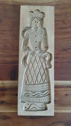Vintage Speculaasplank Vrijster vrouw. 45x15 cm. Hout. 5C8, Huis en Inrichting, Keuken | Keukenbenodigdheden, Gebruikt, Ophalen of Verzenden