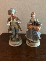 Porseleinen Beeldjes Man en Vrouw, Antiek en Kunst, Antiek | Porselein, Ophalen of Verzenden