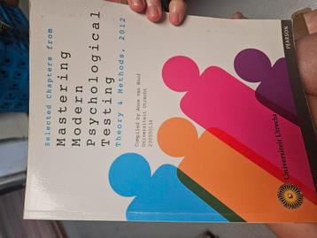 Statistiek boek: Mastering Modern Psychological Testing beschikbaar voor biedingen
