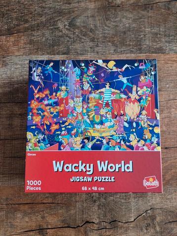 Leuke & Vrolijke Wacky World Jigsaw puzzel ! Het Circus  beschikbaar voor biedingen