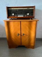 PHILIPS vintage radio, incl. tweedeurskast, Ophalen, Gebruikt, Radio