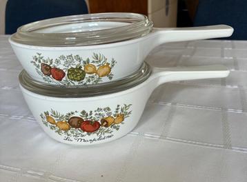 2 Pyroflam ovenschalen/steelpannetjes beschikbaar voor biedingen