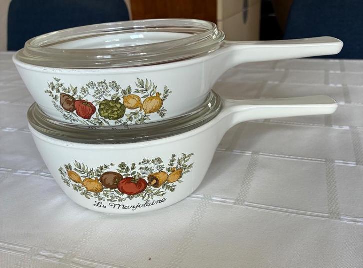 2 Pyroflam ovenschalen/steelpannetjes, Huis en Inrichting, Keuken | Potten en Pannen, Zo goed als nieuw, Overige materialen, Ophalen of Verzenden