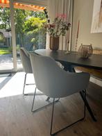 2 Fijne eetkamerstoelen in mooie zachtgroene kleur, Huis en Inrichting, Stoelen, Twee, Overige kleuren, Ophalen of Verzenden, Zo goed als nieuw