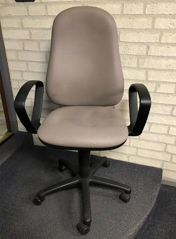 Prima bureaustoel met comfortabele hoge rugleuning - grijs beschikbaar voor biedingen
